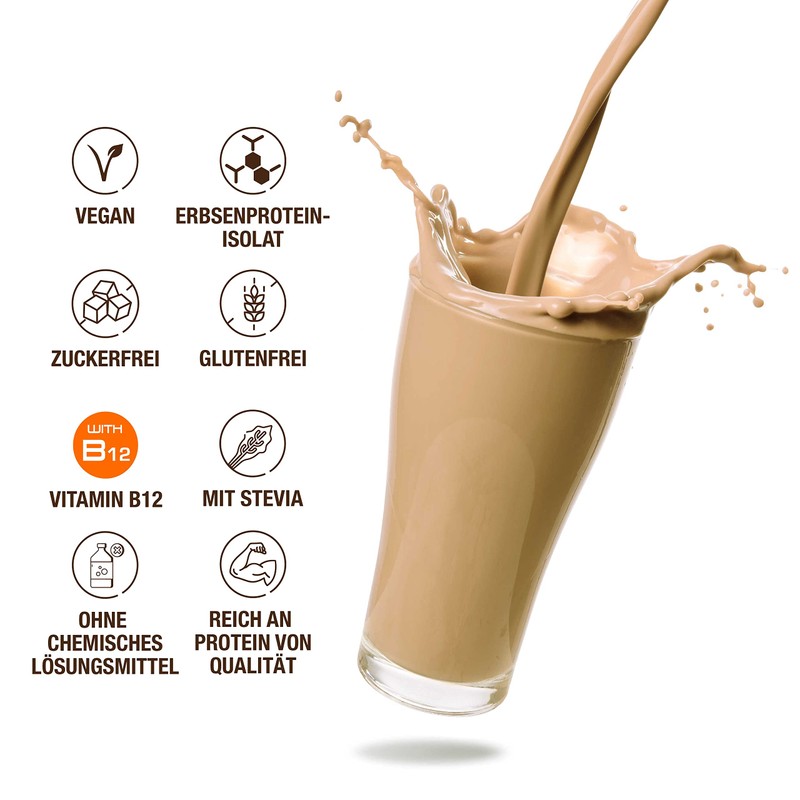 Weider Vegan Protein (300g) Cappuccino Flavour. 23g Protein/Dose, Pea Isolate