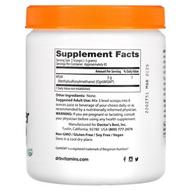 Doctor's Best MSM Powder with OptiMSM, 8.8 oz (250 g)