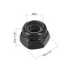 sourcing map Hex Lock Nuts - M2.5 x 0.45mm Carbon
