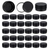 OLYCRAFT Pack of 50 Plastic Bottle Caps, Black Screw Caps,