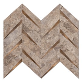 Bainley Herringbone Peel and Stick Backsplash, 10-Sheet Peel and Stick Tiles PVC Wall Tile Stick on Backsplash for Kitchen