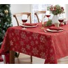 Newbridge Fancy Metallic Snowflake Christmas No-Iron Soil Resistant Fabric Holiday