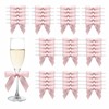 MORSUNBELA 50 Pcs Light Pink Bow,Small Satin Bows for Gift