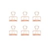 Kikkerland Wire Clips, Copper, Set of 6 (OR73-CO)