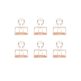 Kikkerland Wire Clips, Copper, Set of 6 (OR73-CO)
