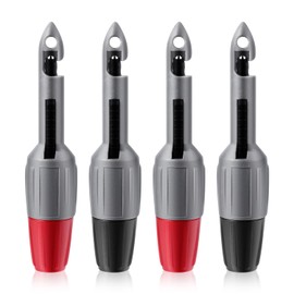4pcs Wire Piercing Probe Kit, 3.78x0.79in Insulation Piercing Clip Wire Piercing Tool Piercing Probes for TP81 Multimeter Voltage Voltmeter Thermometer Testing(2mm, 4mm)