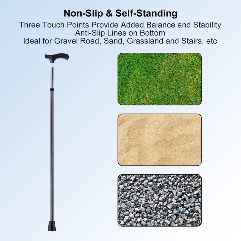 supregear Cane Tips (6-Pack), Non-Slip 22 mm Heavy Duty Rubber