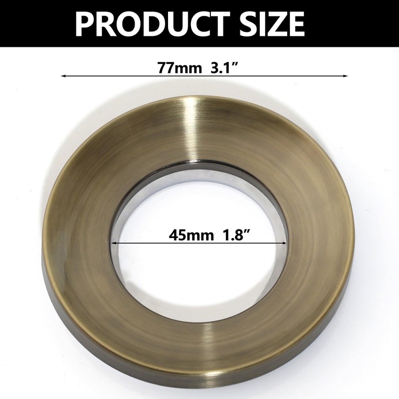 KECTIAKL Vessel Sink Mounting Ring Fit for Home Bathroom Glass