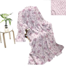 Miles Ralph Toys Outdoor Teddy Bear and Squares Textured Solid Soft Blanket Blanket 60" x 50"