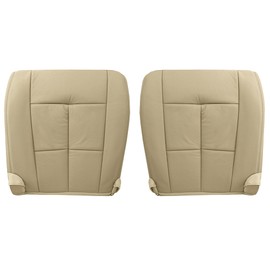 BuliBoao Driver & Passenger Bottom Microfiber Leather Seat Cover Fits for Lincoln Navigator 2007-2014 Tan