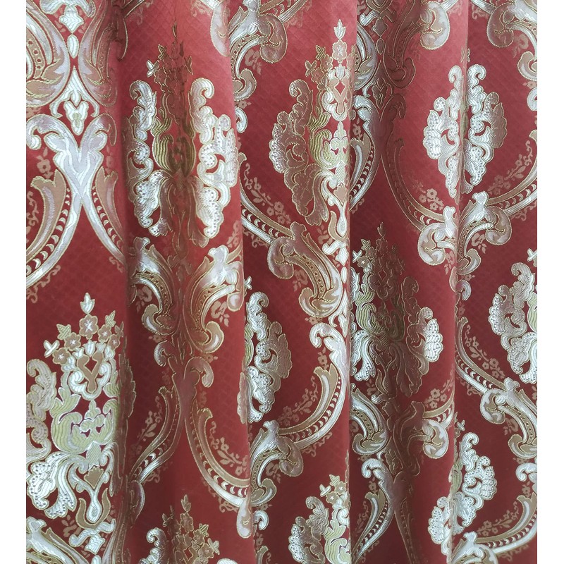 GOHD Luxe Love. Jacquard Window Curtain Panel Drape with Attached