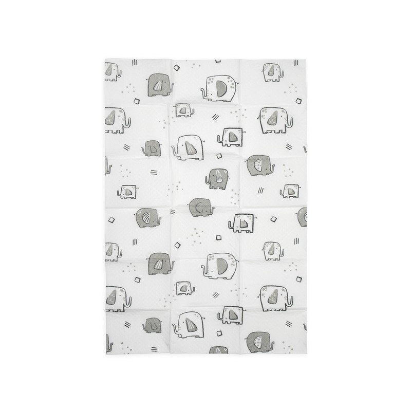 Dr. Talbot's Disposable Changing Pads, Absorbent Travel Diaper, Gray Elephant