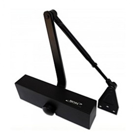 Premium Automatic Door Closer - Black Flat Type