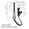 Fire Starter Survival Kit, Larger Ferro Rod with Striker Lanyard