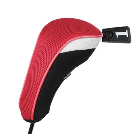Andux Golf 460cc Drivers Club Head Covers Short Neck Red
