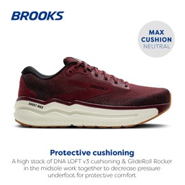 Brooks Men’s Ghost Max 2 Neutral Running & Walking Shoe - Truffle/Black/Coconut - 10 Medium