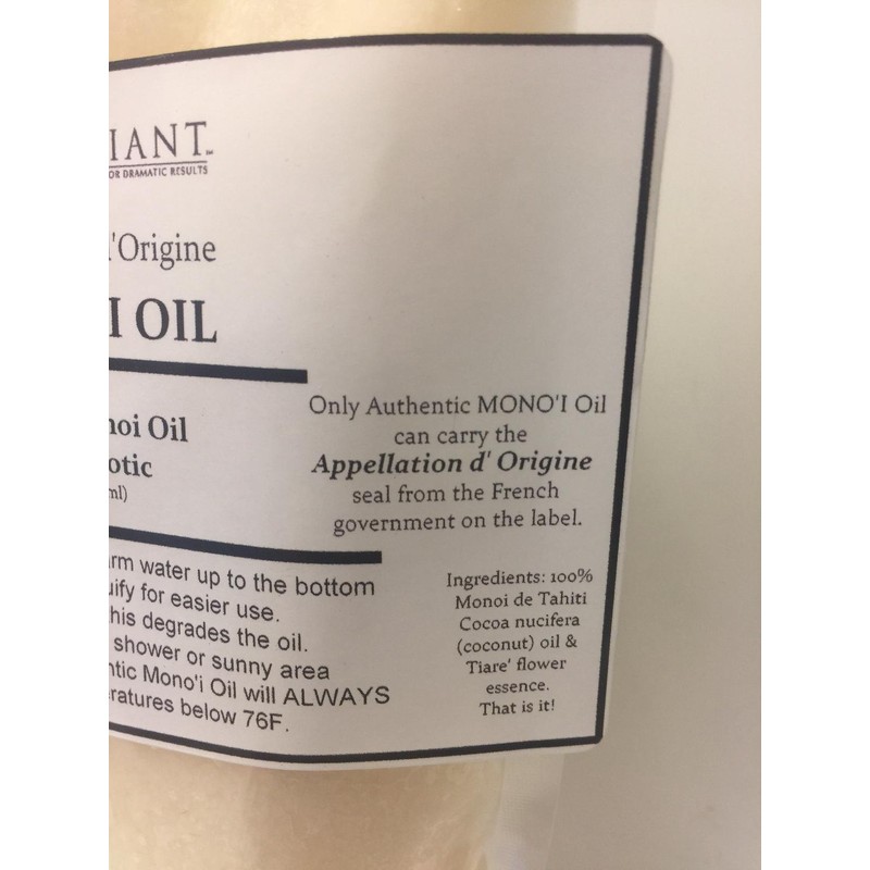 Monoi De Tahiti Oil-100% Natural-8 oz