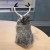 Basuo-9Q Realistic Jackalope Furry Wild Animal Replica Figurine Easter Bunny
