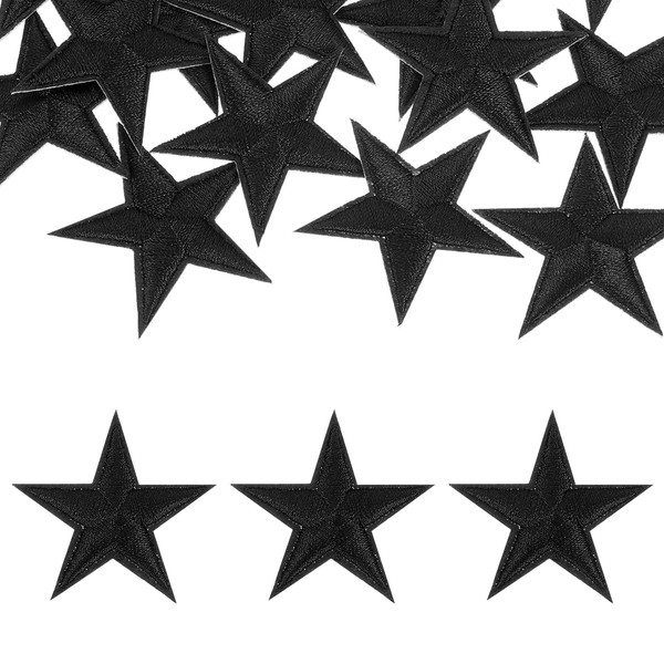 sourcing map 32Pcs Iron on Star Patches, Sew on Star