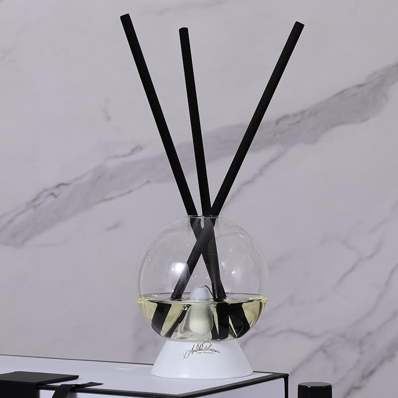 Aroma Blossom Luxury Reed Diffuser-Onyx Collection-White 200ML