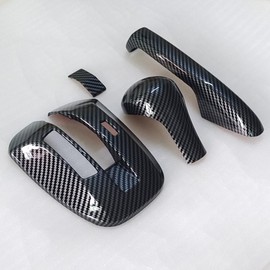 AEETUED Carbon Fiber Style Interior Accessories Plastic Gear Box Trims Shift Transmission Decoration Cover Trim Fit for Honda 8th Gen Accord 2008 2009 2010 2011 2012