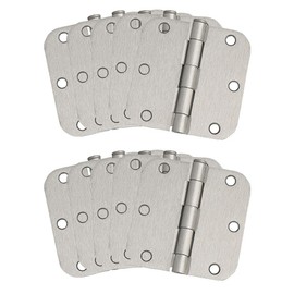 Design House Interior Door Frame Hinges, Water Resistant, Pre-Lubricated, For Left or Right-Handed Doors, Steel Construction, Easy Install, Satin Nickel, 3-Pack, 3.5 in. L x 3.5 in. W, 181412