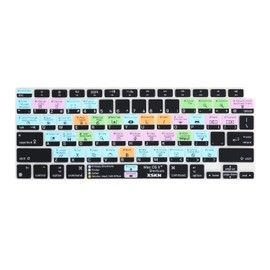 XSKN Shortcuts and Language Series Silicone Keyboard Cover Skin Compatible with 2020 Released New MacBook Air 13.3 inch A2179 A2337 M1 Chip with Touch ID (US Version macOS) (K-352DU)