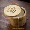 Totally Bamboo Salt Cellar Bamboo Storage Box with Magnetic Swivel