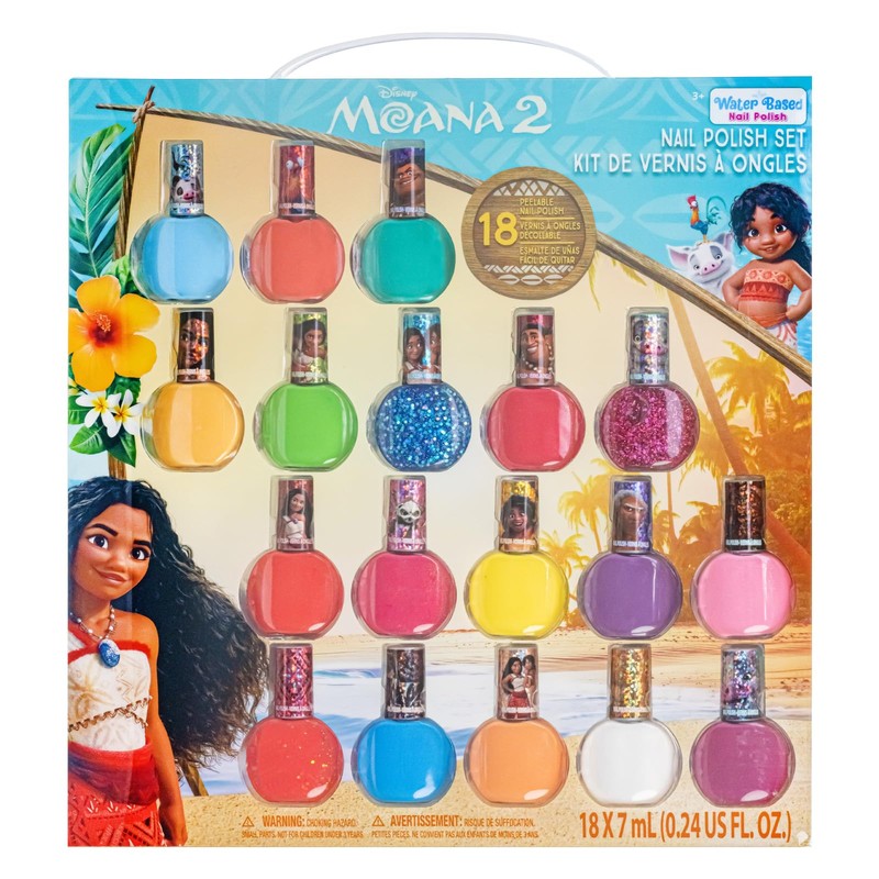 Moana Belle 18 piezas Peel-Off a base de agua seguro