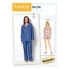 Butterick Schnittmuster 6296 Pfanne zum A5 Größen 6–14 Top/Shorts und
