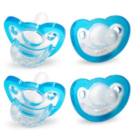 RAZBABY JollyPop - Chupete para bebé recién nacido, 3 m+ (azul, 4)