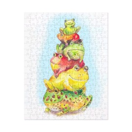 CW Collectibles and Antiques Hop on Top, Frog Stacked Jigsaw puzzle