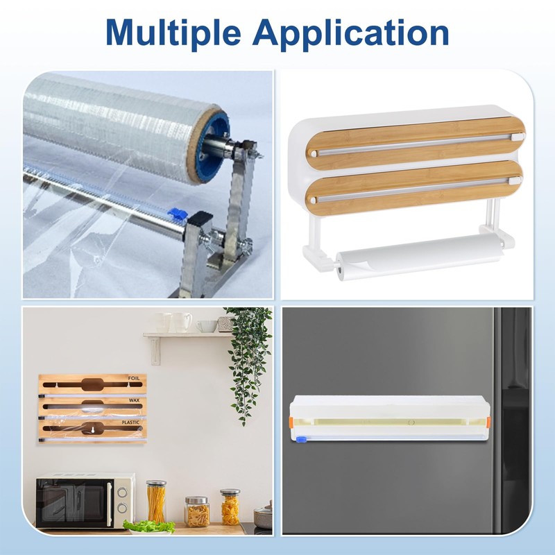 PATIKIL 8pcs Plastic Wrap Cutter, 17in Plastic Wrap Slide Cutter