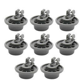 Aynaxcol 8Pcs Dishwasher Lower Wheel Assembly 611475 Replacement for Bosch Dishrack Lower Rack Wheel Replace# bsh-00611475 1559847 AH3477735 AH8727387 Grey