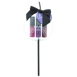 NYX Land of Lollies Metallic Lip Gloss Trio, Pink, 4.7 ml
