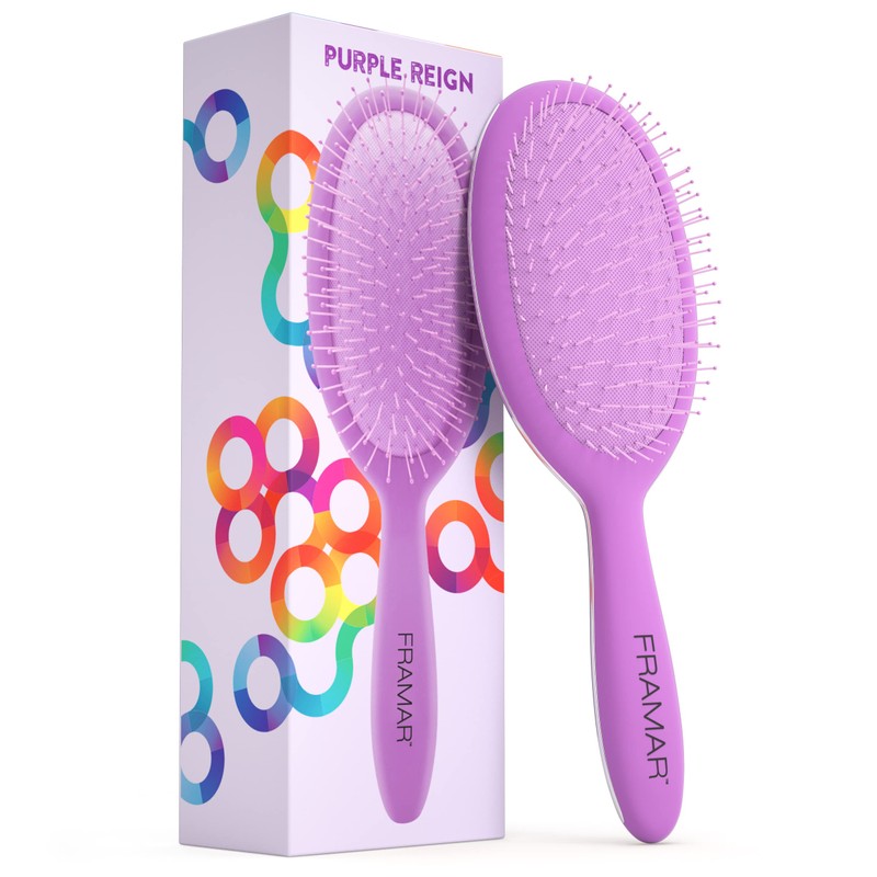 Framar Cepillo desenredante para cabello grueso – Cepillo desenredante para