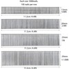 Jucoan 4000 Pack 18 Gauge Brad Nails with Box Packaging,