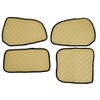 24/7Auto Beige Eco Leather Door Panels & Dashboard Mats for