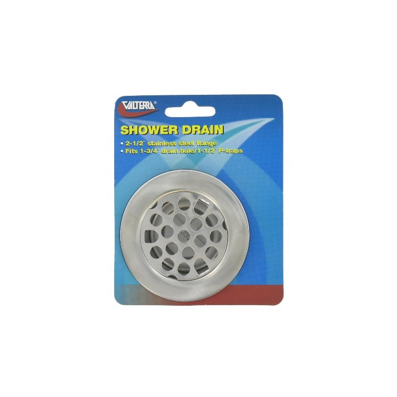 Valterra A01-2012VP Silver Carded Shower Drain