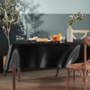 Homiest 1 Pack 60 x 84 Inches Satin Tablecloth Black