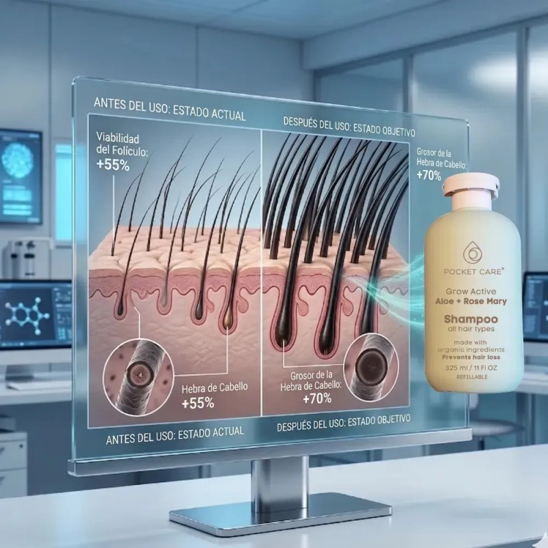 Shampoo Orgánico Artesanal Sábila Romero Verbena Kit 2pzs