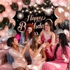 Lecheme Rose Gold Happy Birthday Backdrop 6x4ft Black Pink Birthday