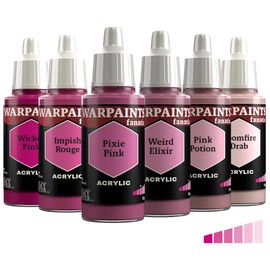 The Army Painter, Warpaints Fanatic Flexible Triad Pinks 6 x 18ml Acrylic Paint Miniature Hobby Paint For Miniature Wargaming