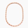Lobyka Germanium Necklace, Women's, Titanium, Hematite, Pink Gold, Birthday Gift,