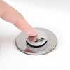 Qrity Sink Drain Plug Stopper, Push Pop-Up Click Clack Plug