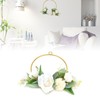 Floral Hoop Metal Ring Wreath Artificial Wall Hanging Wreath for