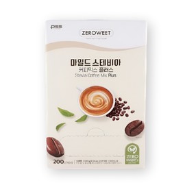 Stevia Zero Coffee Mix 200T Pulses Unsweetened Low Sugar / 스테비아 제로 커피 믹스 200T 펄세스 무가당 저당