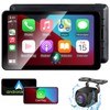 Compatible Wireless Apple CarPlay Android Auto Screen fo Car, 7"