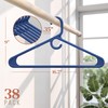 NEATERIZE Ultra Heavy Duty Plastic Clothes Hangers - Navy -