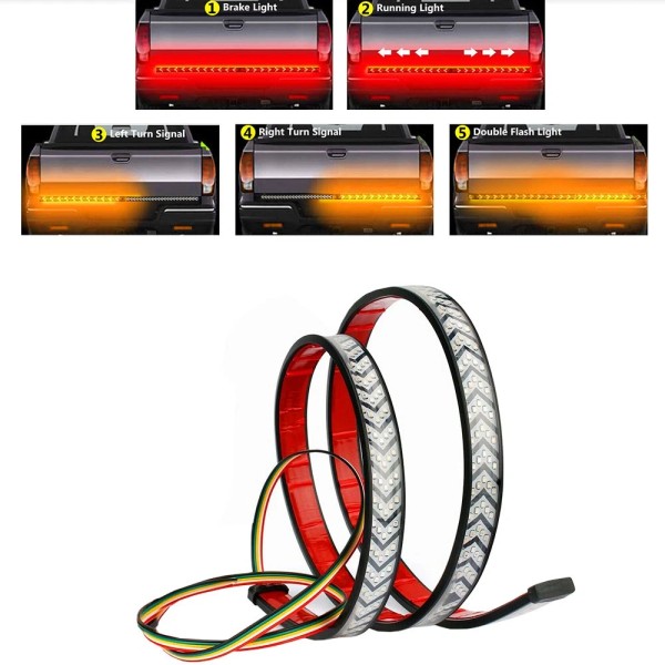 Unbranded 60" Truck Tailgate LED Light Strip Bar Brake Reverse